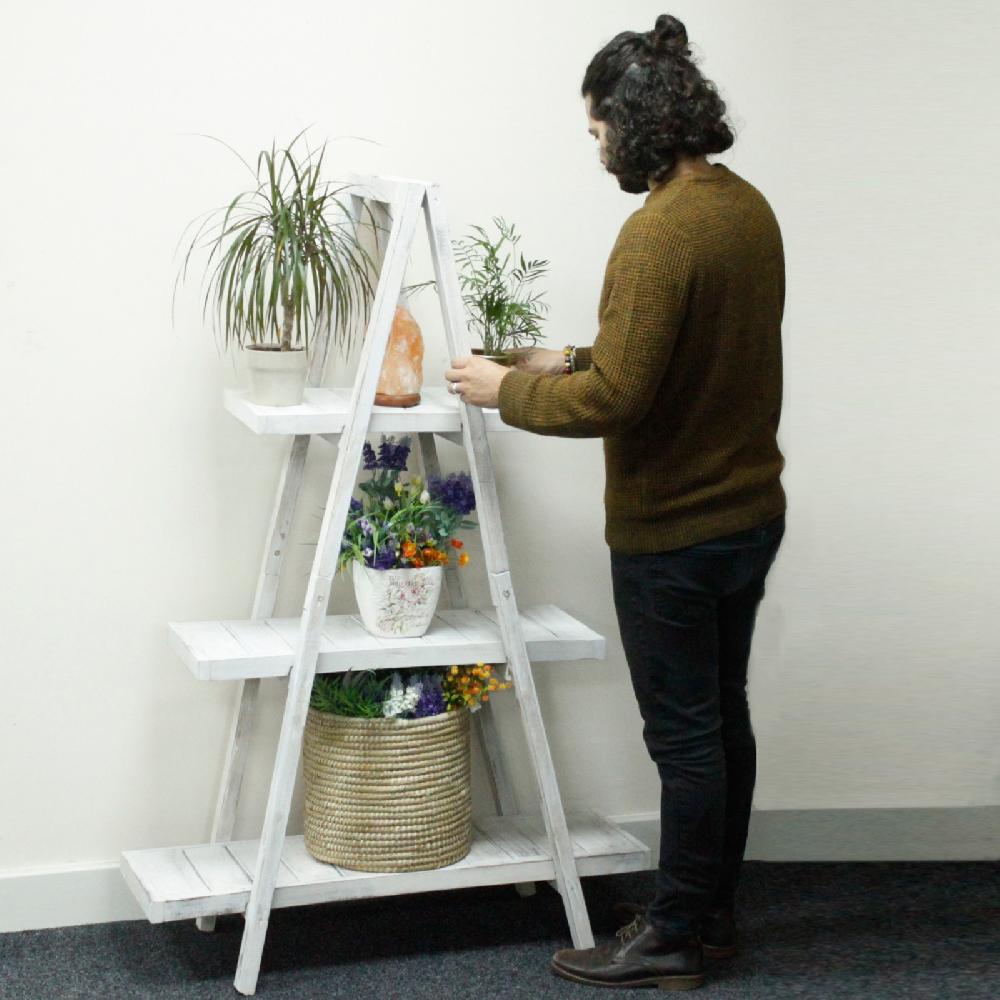 Folding "A" Frame Display - Whitewash