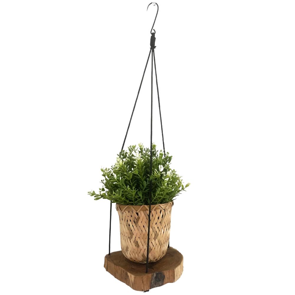 Hanging Gamal Wood Shelf - One Level