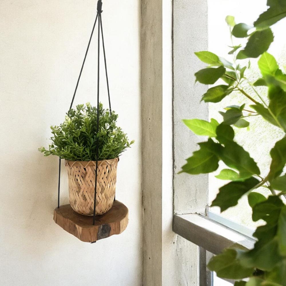 Hanging Gamal Wood Shelf - One Level