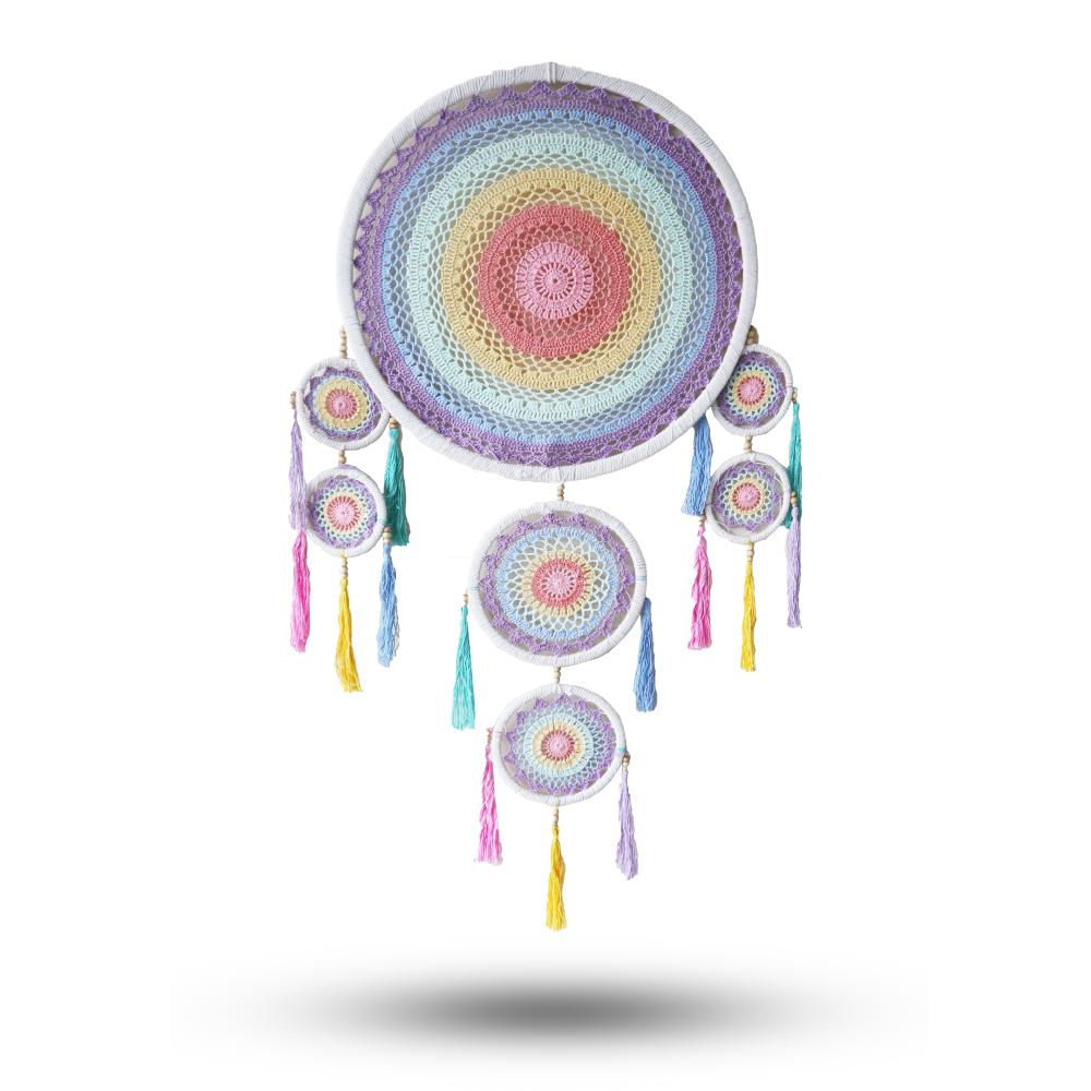 Large Dreamcatcher - Pastel Rainbow