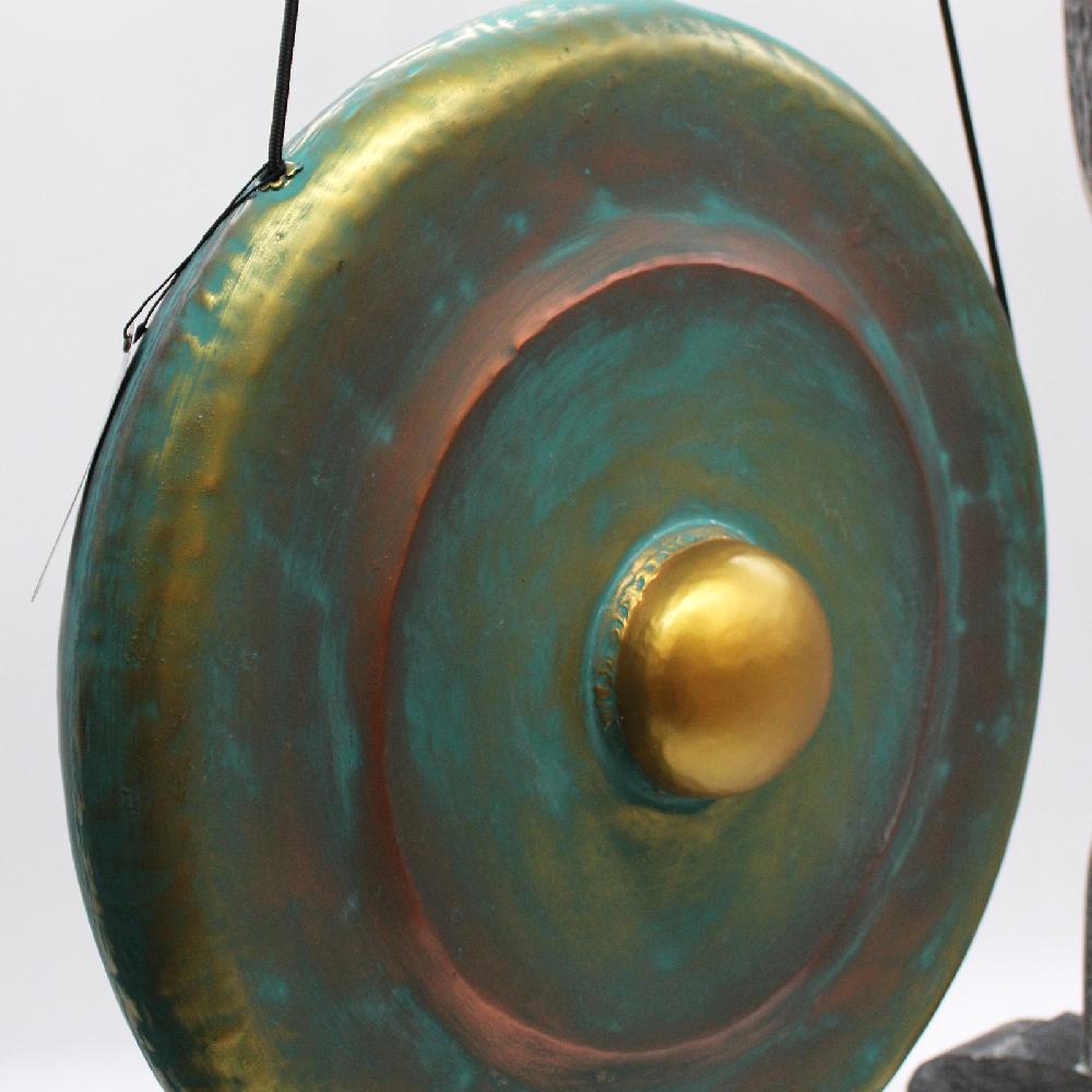 Medium Gong In Stand - 50cm - Greenwash