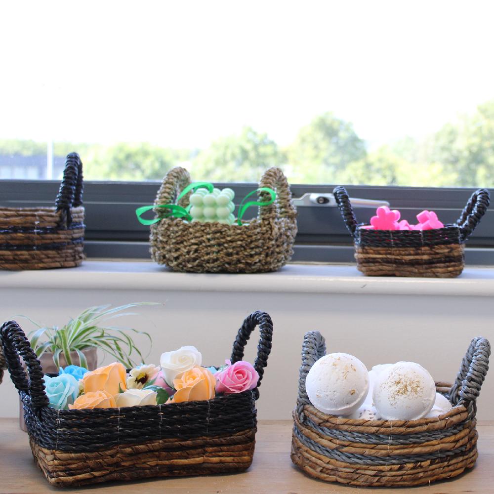 Natural Seagrass Basket - Set Of 2