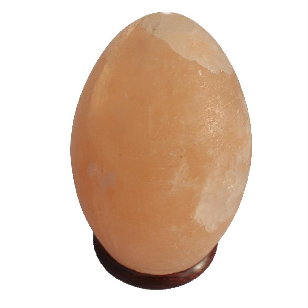 Salt Lamp Egg - Wooden Base - UK Plug