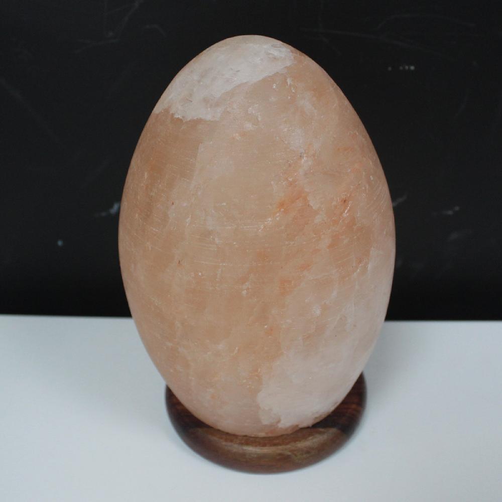 Salt Lamp Egg - Wooden Base - UK Plug