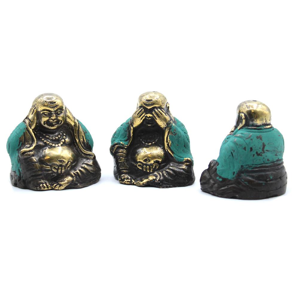 Set Of 3 - See No Evil Etc - Buddha