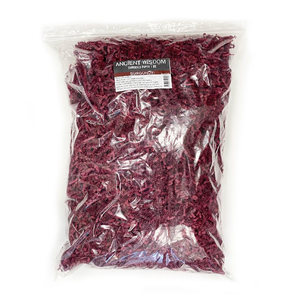 Shredded Paper - Burgundy 1kg