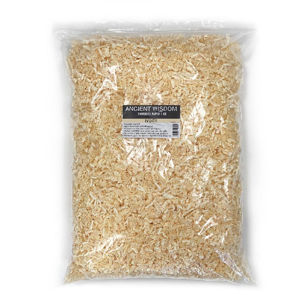 Shredded Paper - Cream 1kg