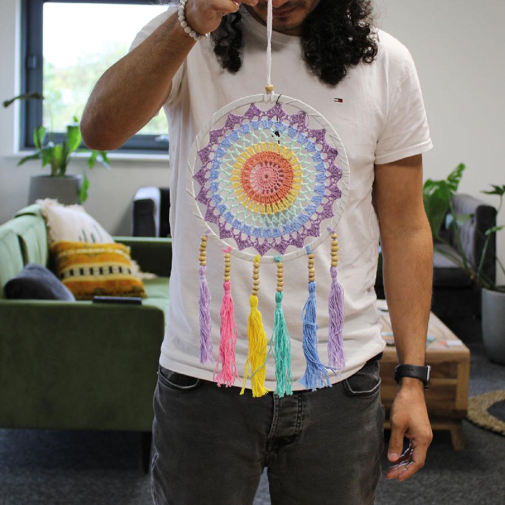 Small Dreamcatcher - Pastel Rainbow