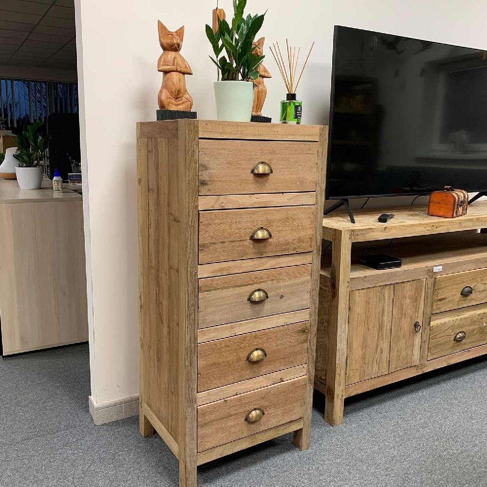 Tall Set Of 5 Draws - Recycled Wood