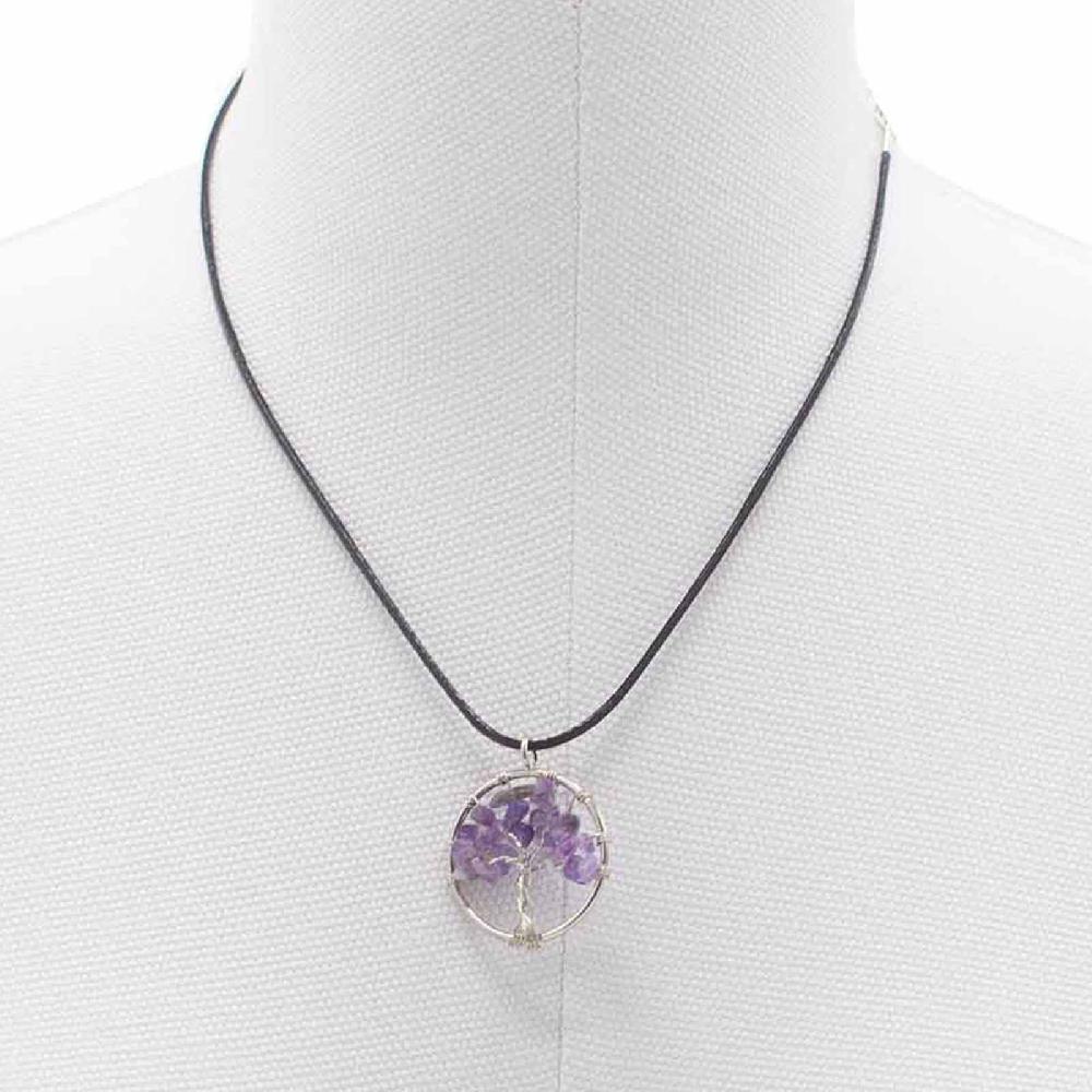 Tree Of Life Pendant - Amethyst