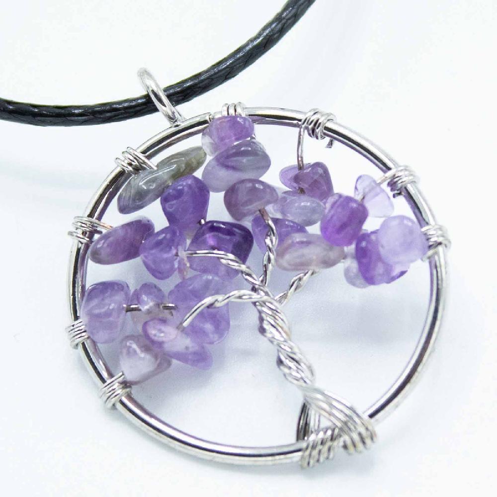 Tree Of Life Pendant - Amethyst