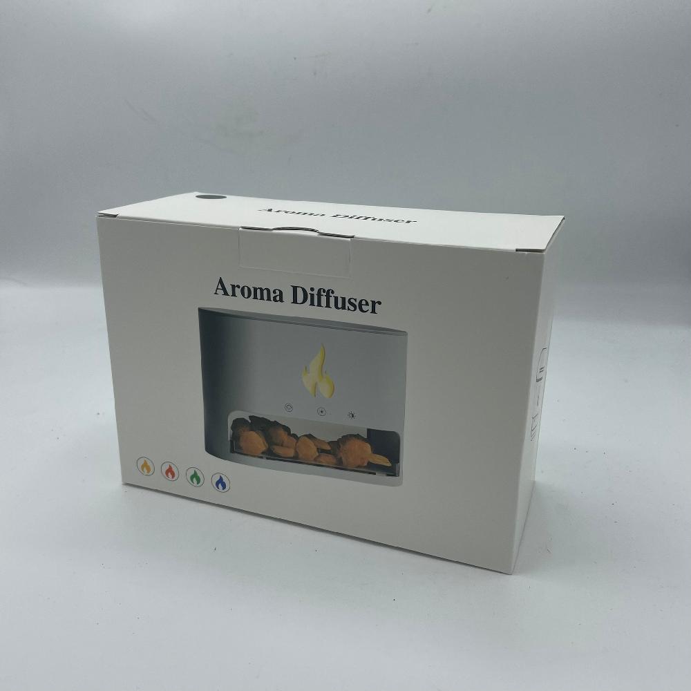 Blaze Aroma Diffuser - Himalayan Salt Chamber - USB-C - Flame Effect (Salt Included)