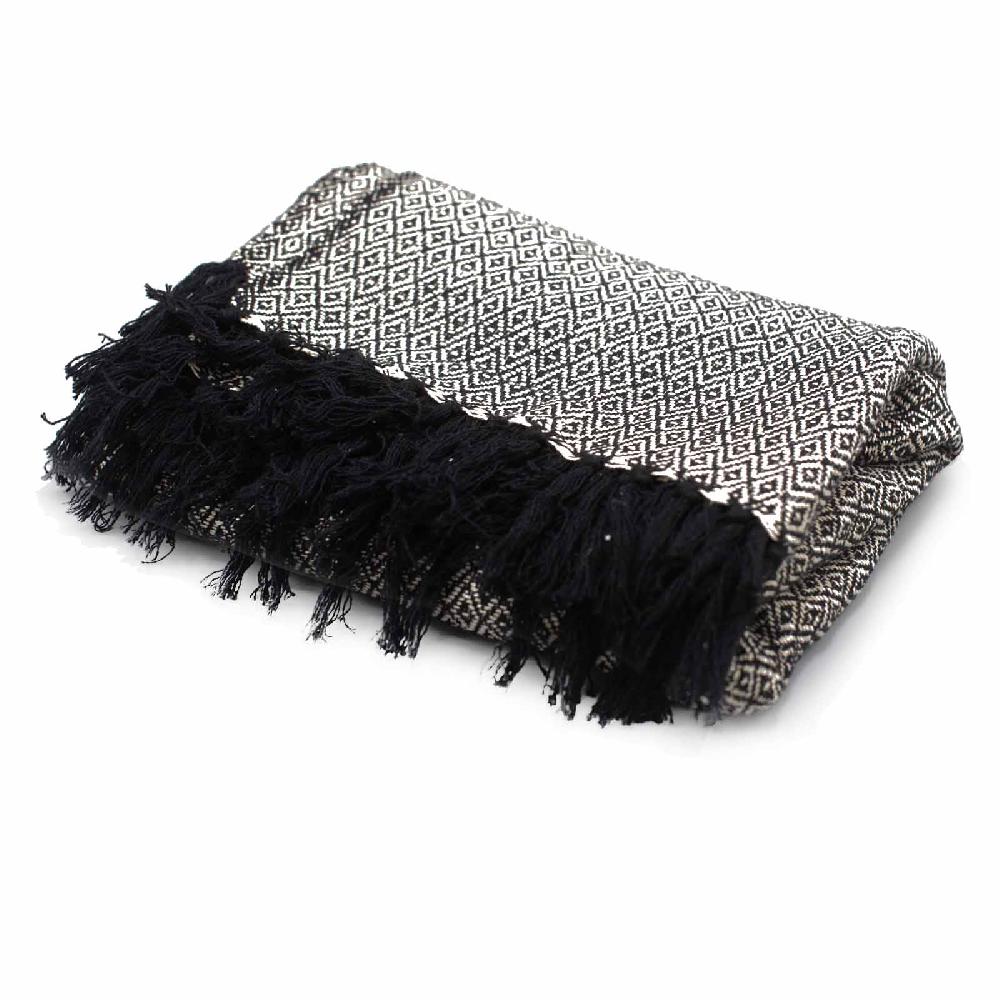 Boho Comfort Throw - 125x150cm - Charcoal