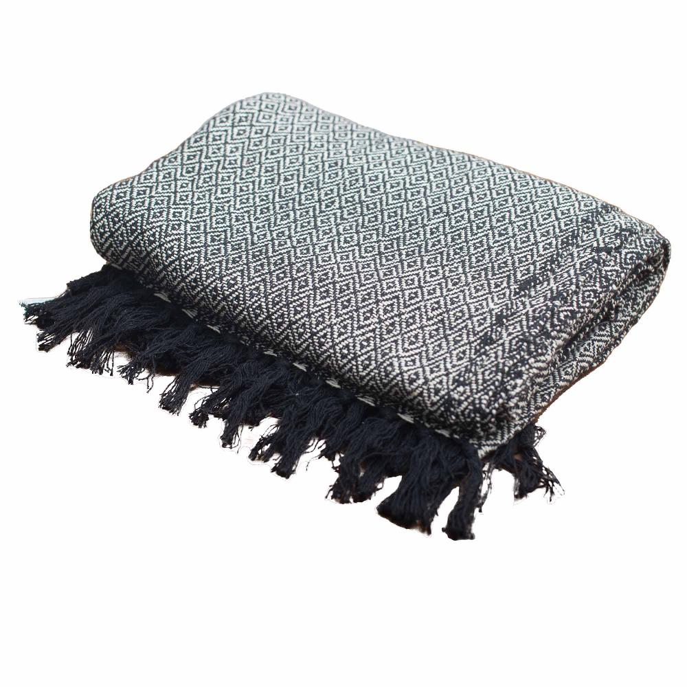 Boho Comfort Throw - 125x150cm - Charcoal