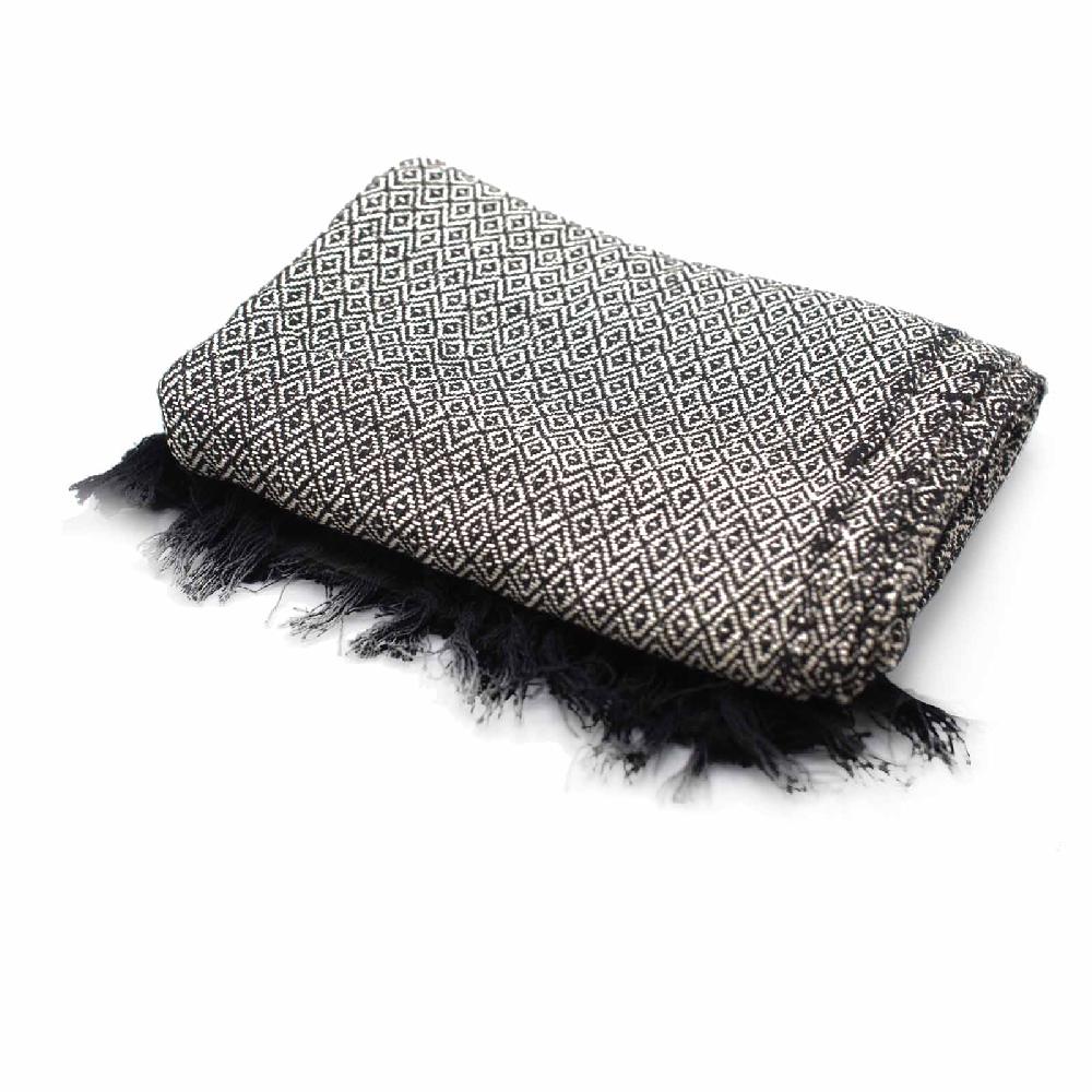 Boho Comfort Throw - 125x150cm - Charcoal