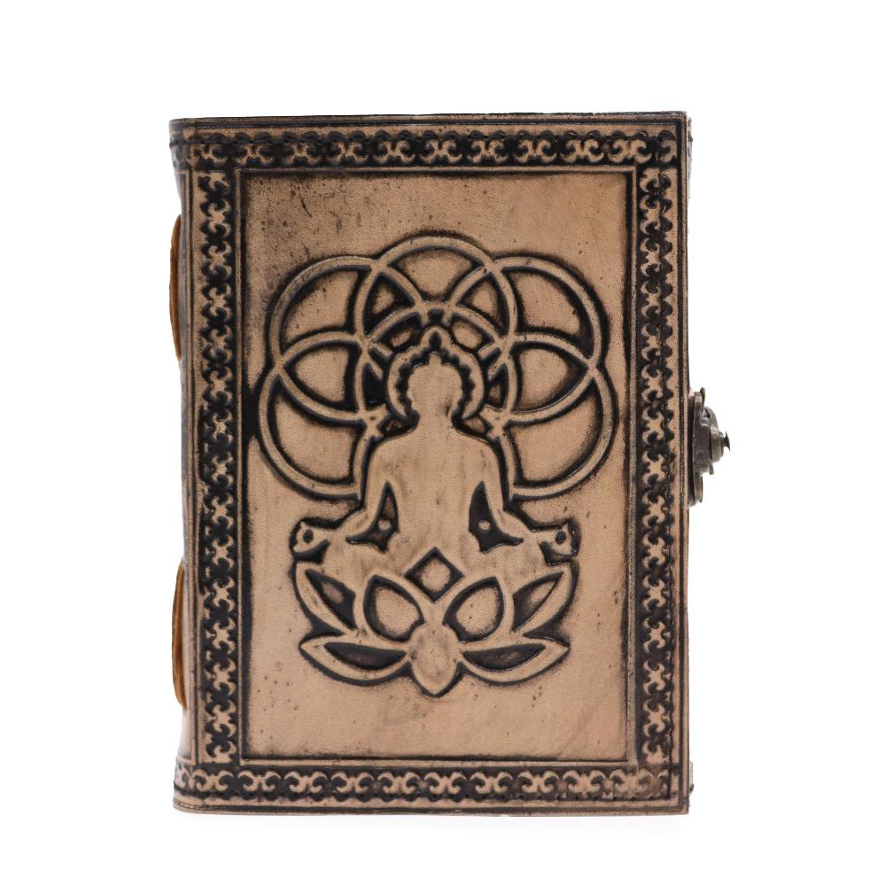 Buddha - Esoteric Notebook - Antique Grey - 200 pages Stich Edge- 17.5x12.5x3cm