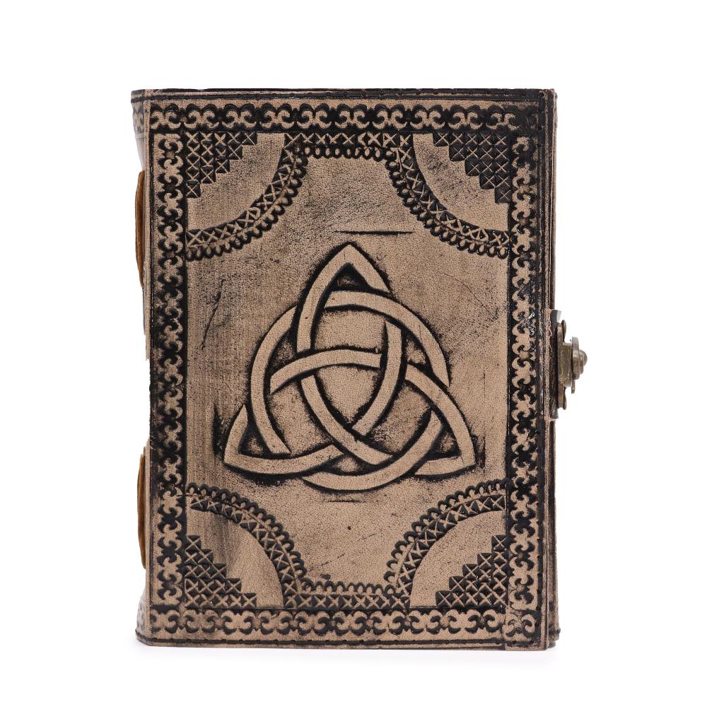 Circle Triquetra - Esoteric Notebook - Antique Grey - 200 pages Stich Edge- 17.5x12.5x3cm