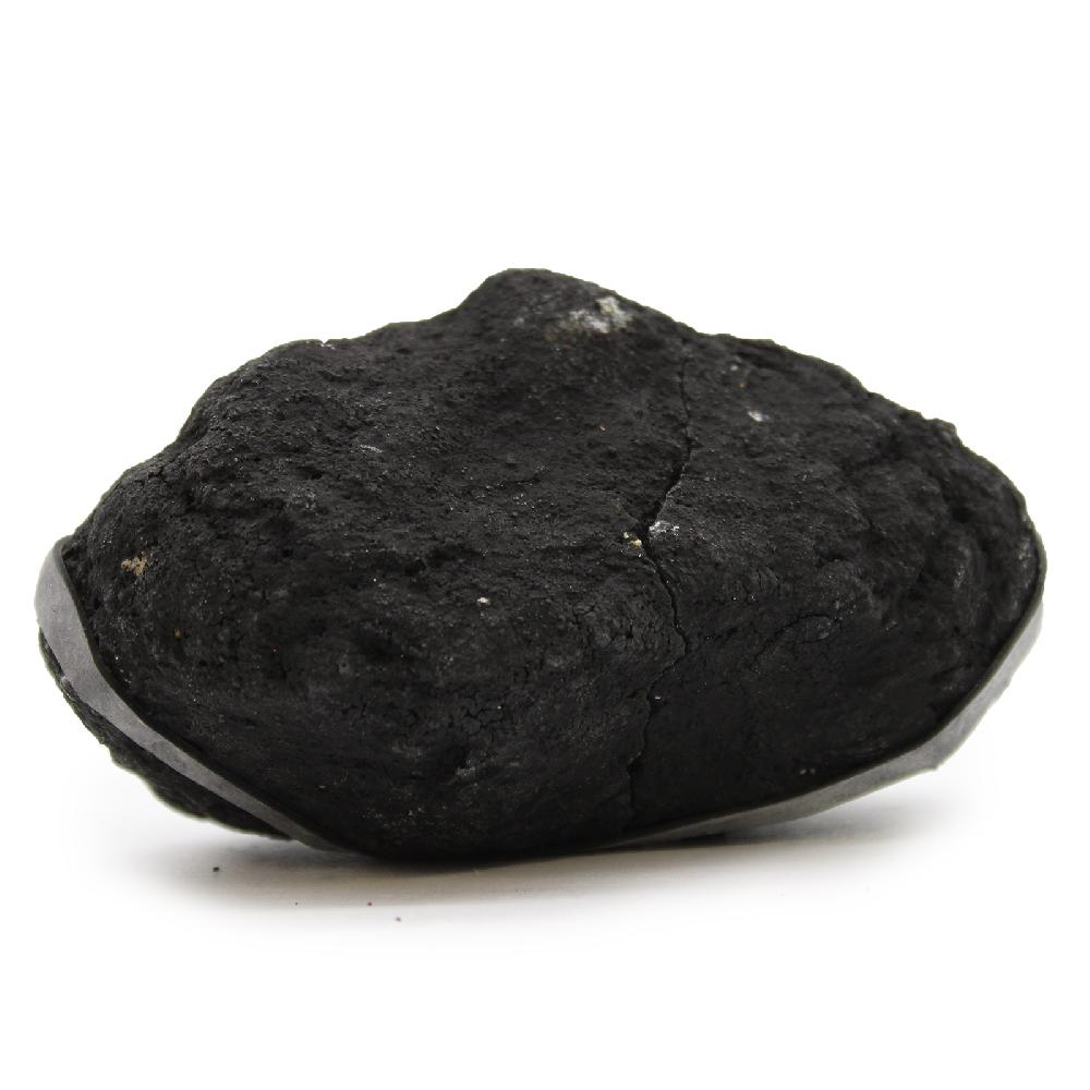 Coloured Calcite Geode 8.5x6cm- Black Rock - Yellow