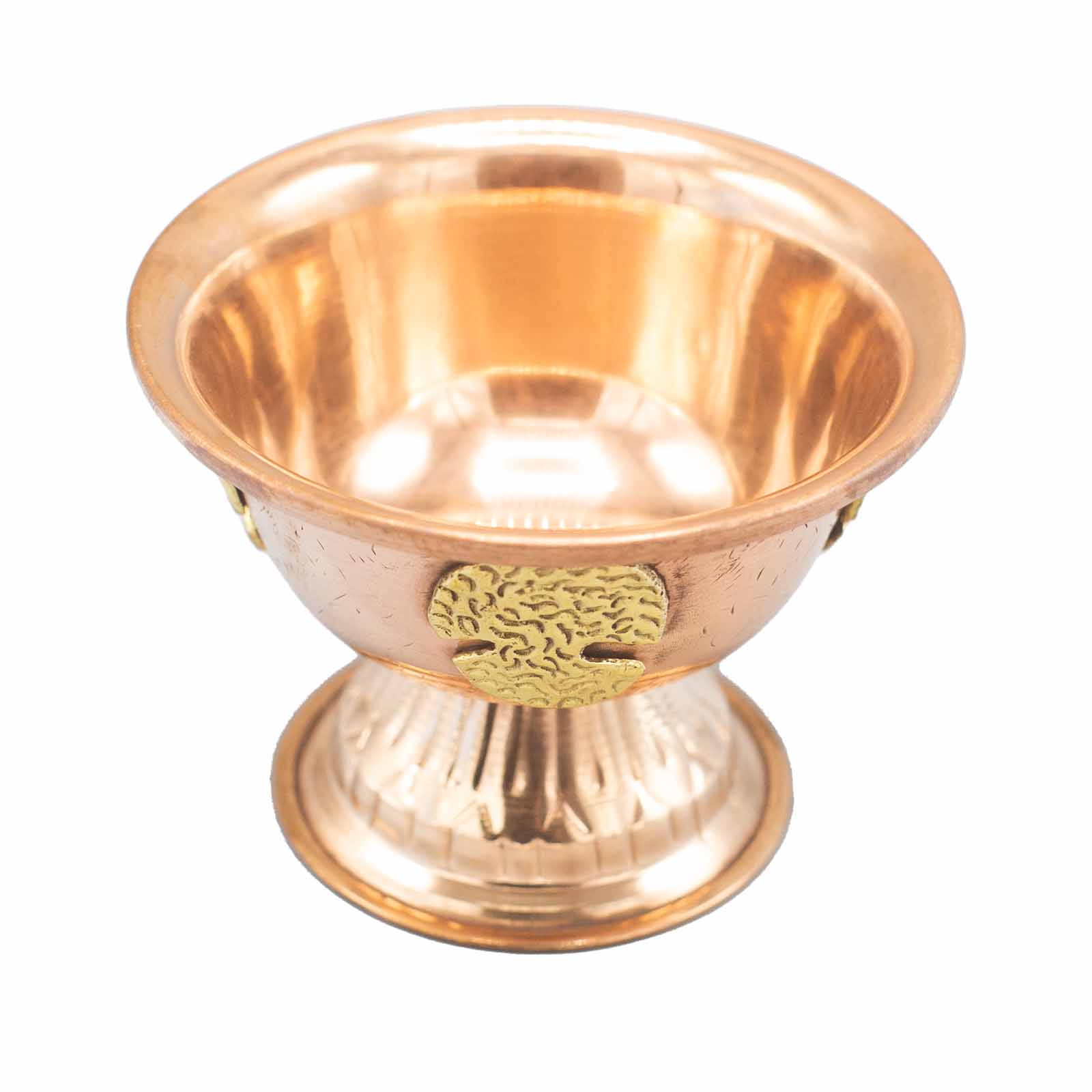 Copper Ritual Chalice With Tree Of Life 12x9cm