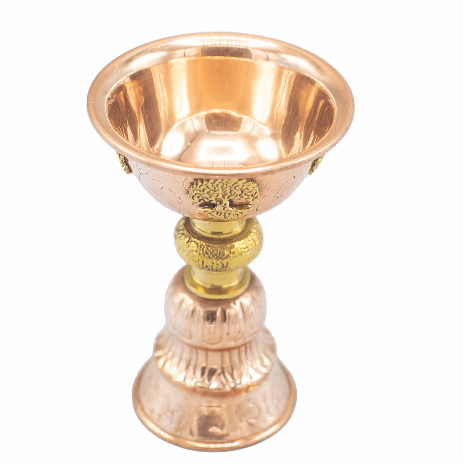 Copper Ritual Goblet With Tree Of Life 10x15cm