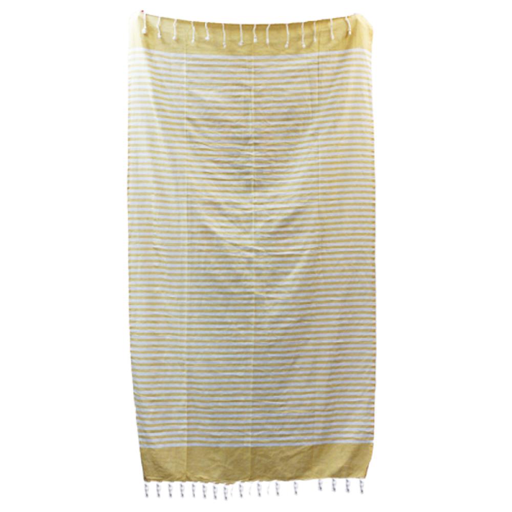 Cotton Pareo Throw - 100x180 Cm - Sunny Yellow