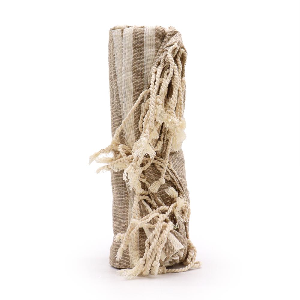 Cotton Pareo Throw - 100x180 Cm - Warm Sand