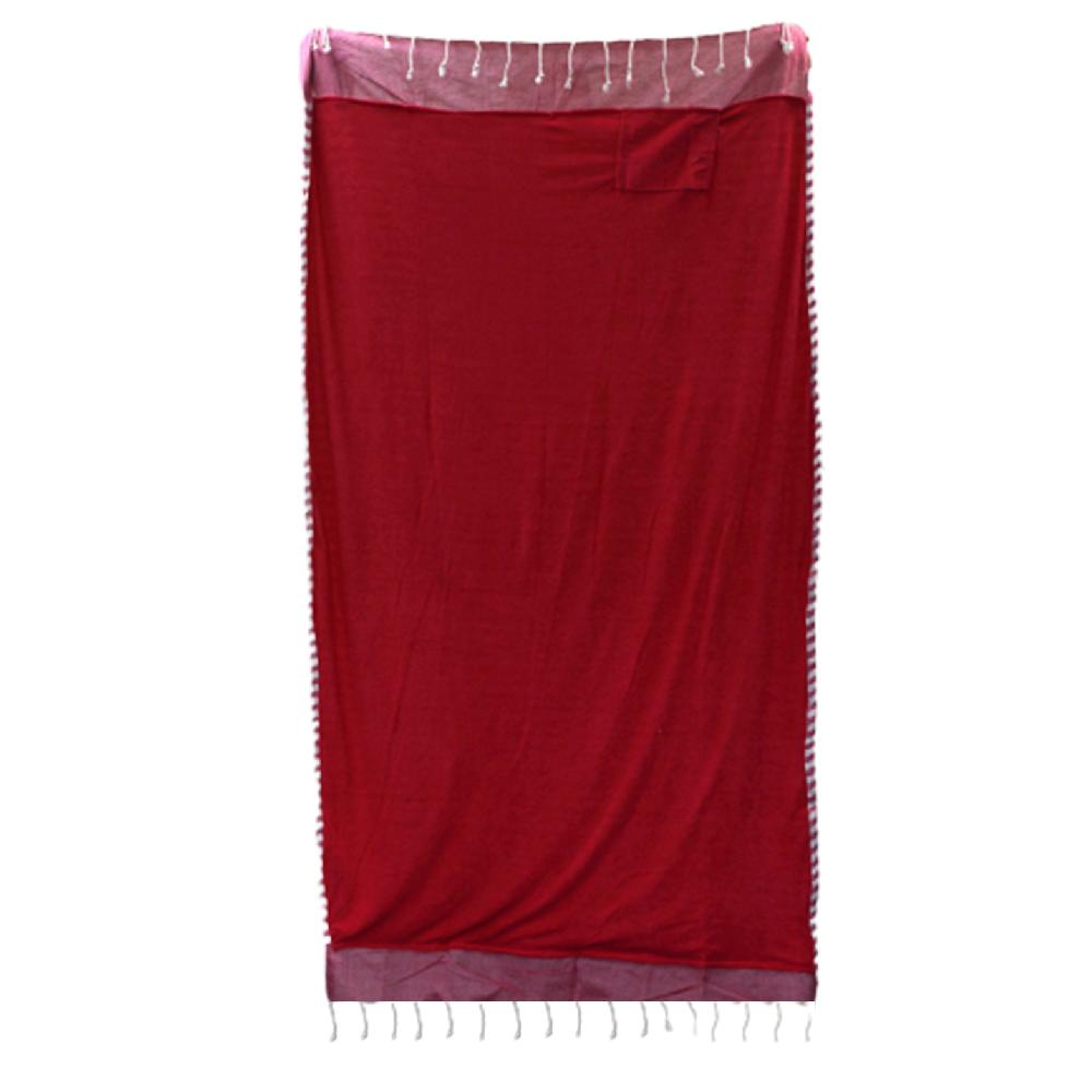 Cotton Pareo Towel - 100x180 Cm - Hot Pink