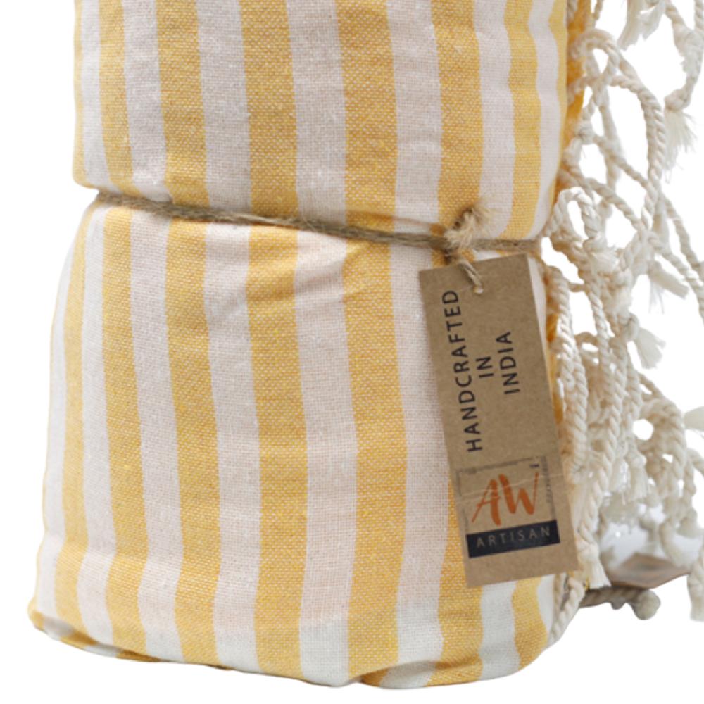 Cotton Pareo Towel - 100x180 Cm - Sunny Yellow