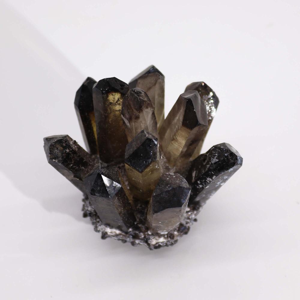 Crafted Quartz Cluster - Smoky Ghost Quartz (approx 250-300gm 8cm)
