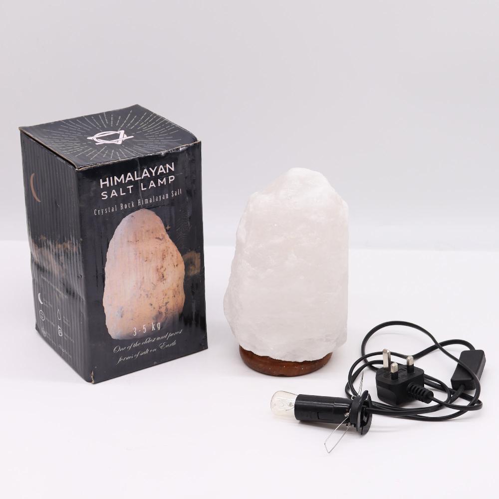 Crystal Rock Himalayan Salt Lamp - & Base Apx 3-5kg