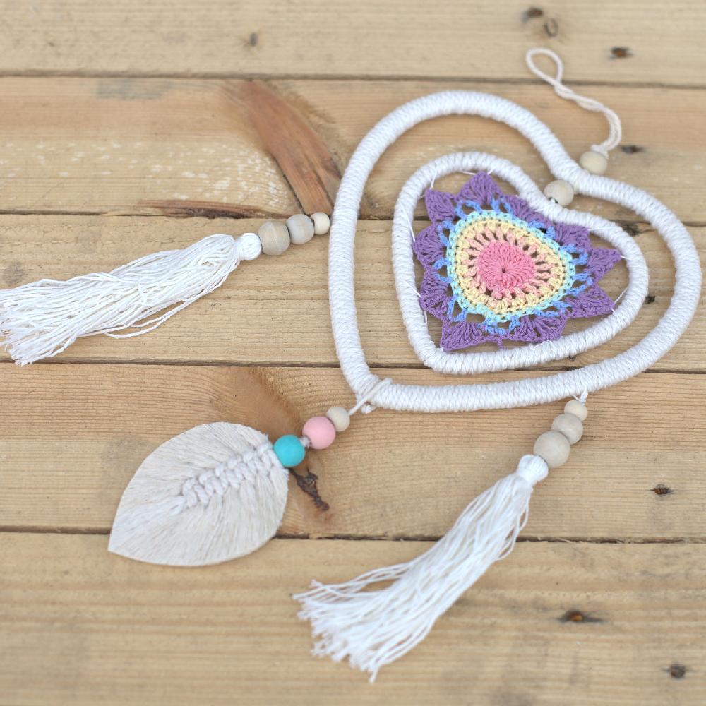 Dream Catcher - Medium Multi Heart In Heart - 35cm