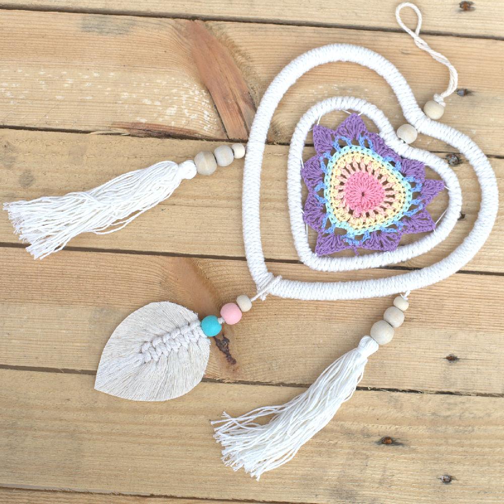 Dream Catcher - Medium Multi Heart In Heart - 35cm