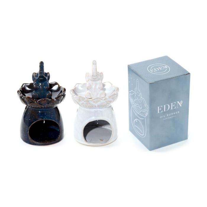 Eden Elephant Lotus Flower Dish Oil Burner