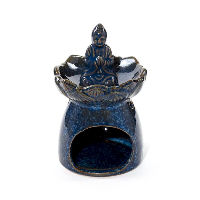 Eden Thai Buddha Lotus Flower Dish Oil Burner