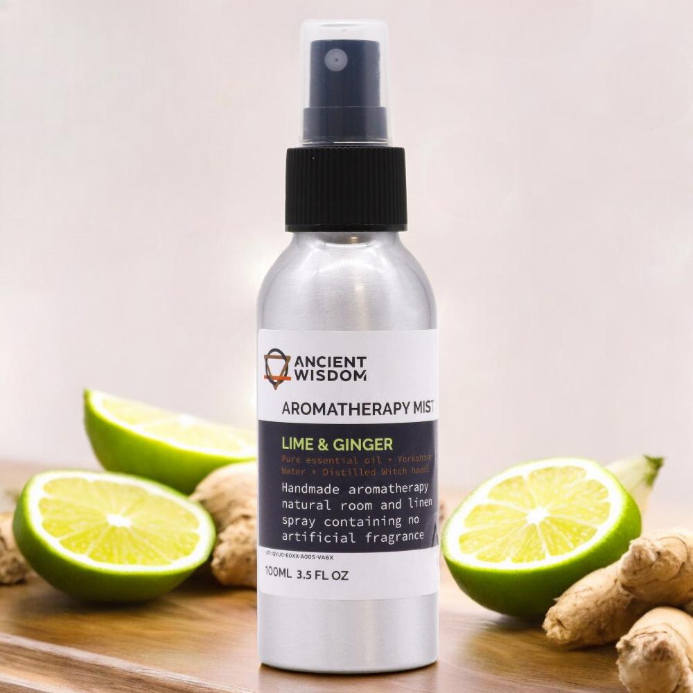 Essential Oil Mists 100ml - Lime & Ginger
