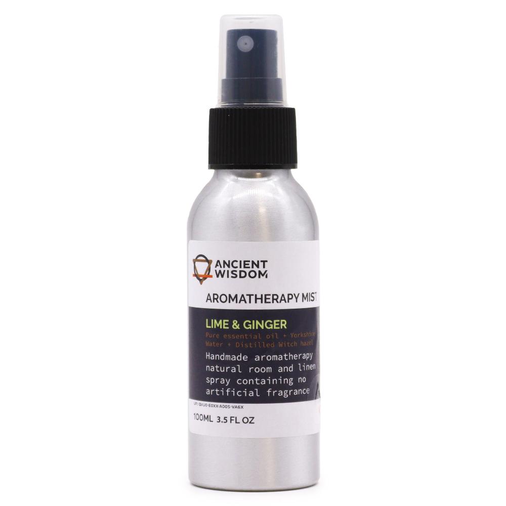 Essential Oil Mists 100ml - Lime & Ginger