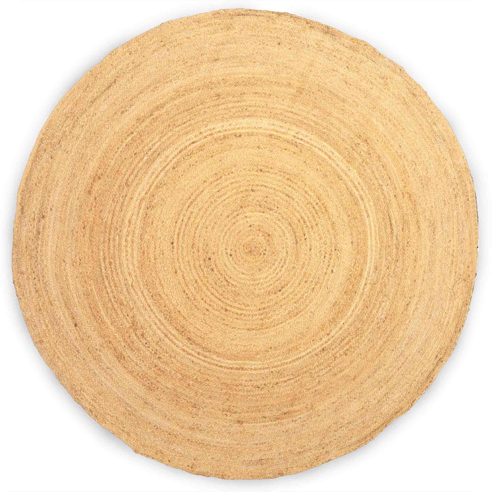Extra Large Round Soft Jute Rug 200cm