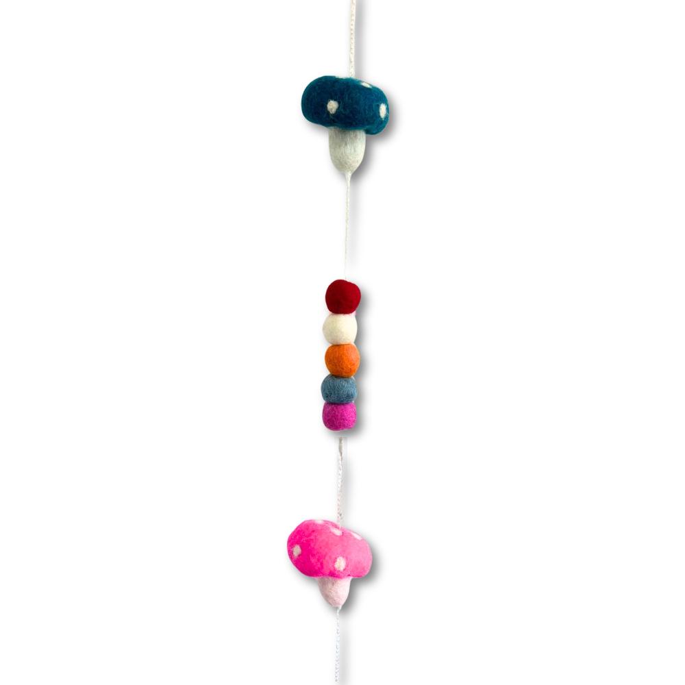Felt Wall Hanging - Mushrooms (random Colours)