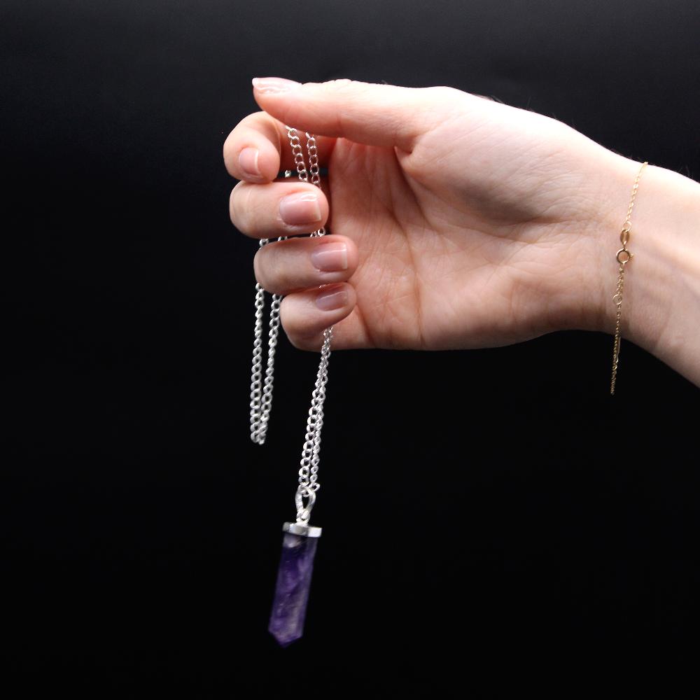 Gemstone Classic Point Pendant - Rose Quartz