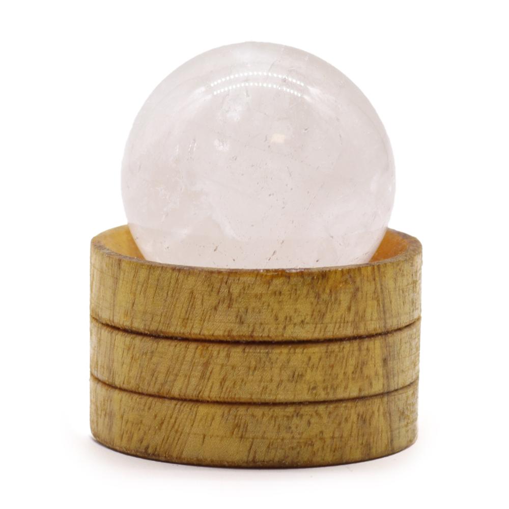 Gemstone Crystal Sphere 40mm - Clear Quartz with Stand