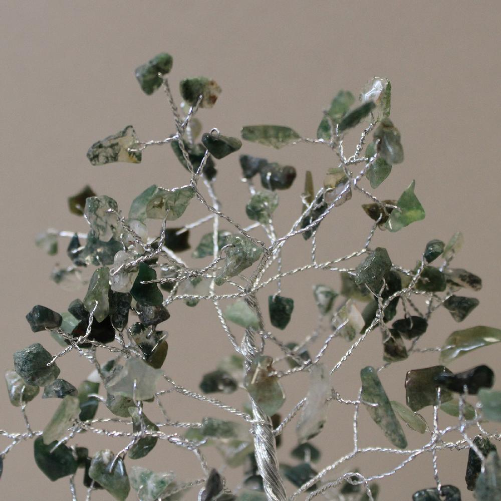 Gemstone Tree With Orgonite Base - 160 Stone - Moss Agate