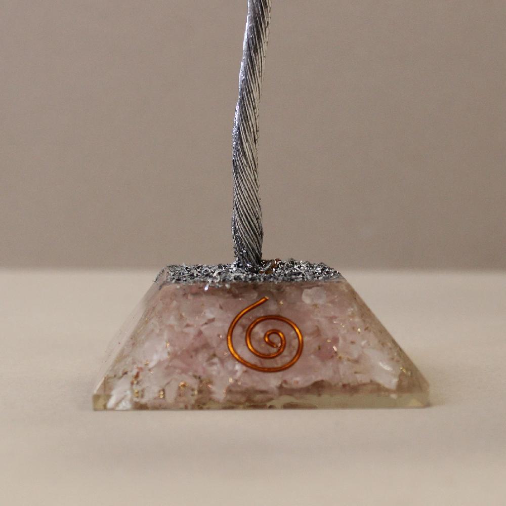 Gemstone Tree With Orgonite Base - 160 Stone - Rose Quartz
