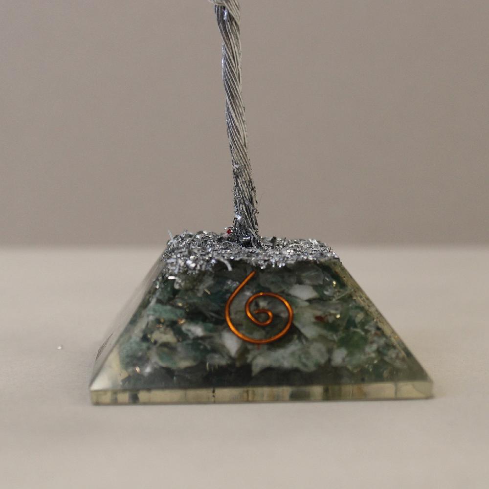 Gemstone Tree With Orgonite Base - 80 Stone - Moss Agate