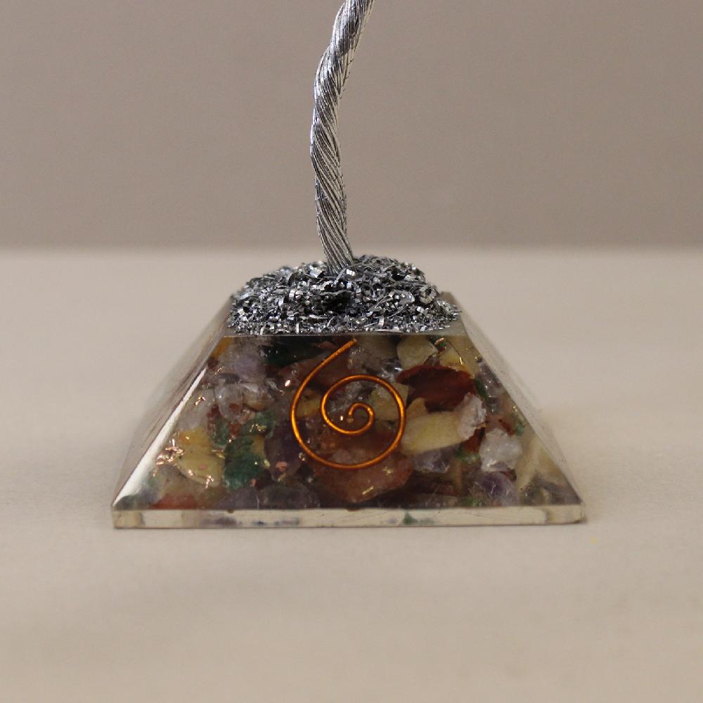 Gemstone Tree With Orgonite Base - 80 Stone - Multi