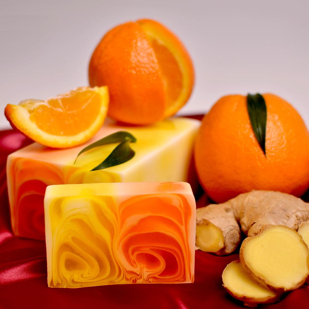 Handmade Soap Loaf 1.2kg - Orange & Ginger