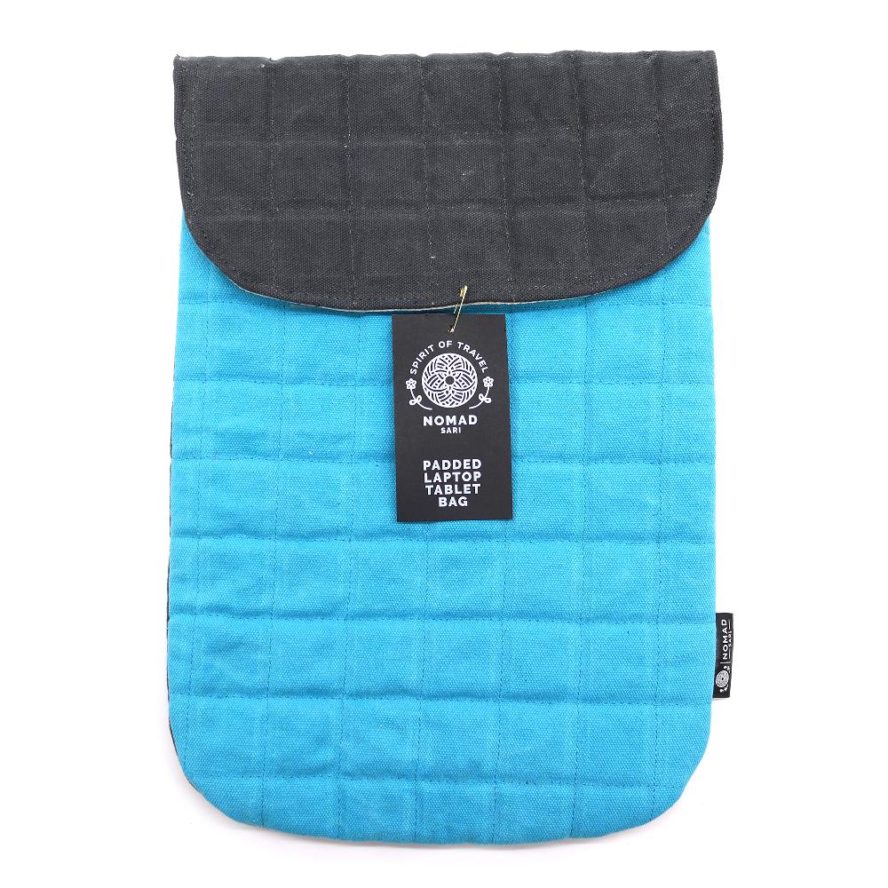 Laptop Padded Pouch - Terrific Turquoise - 14oz