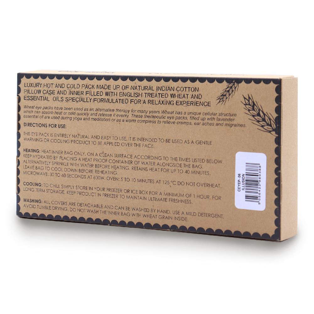 Lavender Natural Cotton And Juco Eye Pillow In Gift Box - Illusion
