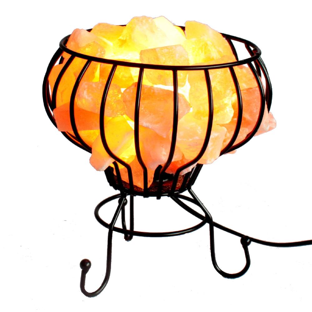Low Salt Rock Brazier Pink Salt Chunks Cable & Bulb