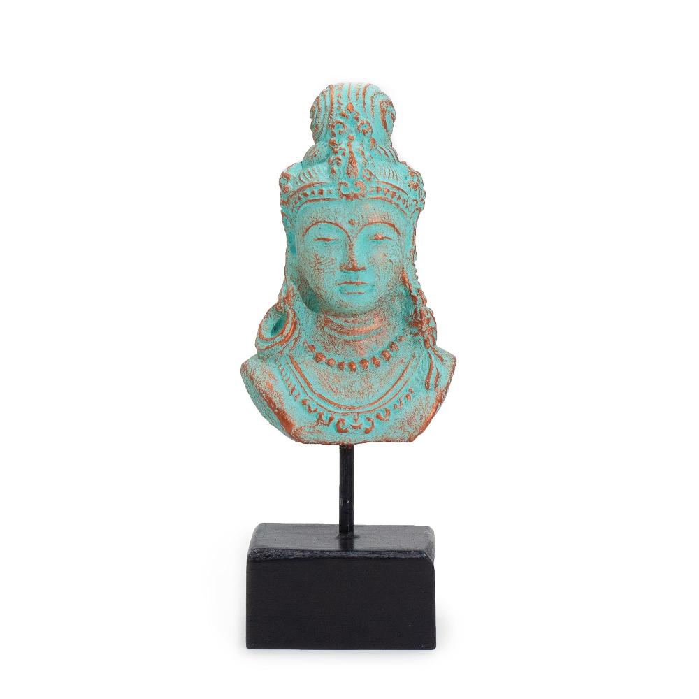 Lucky Java Princess On Stand - Green Copper