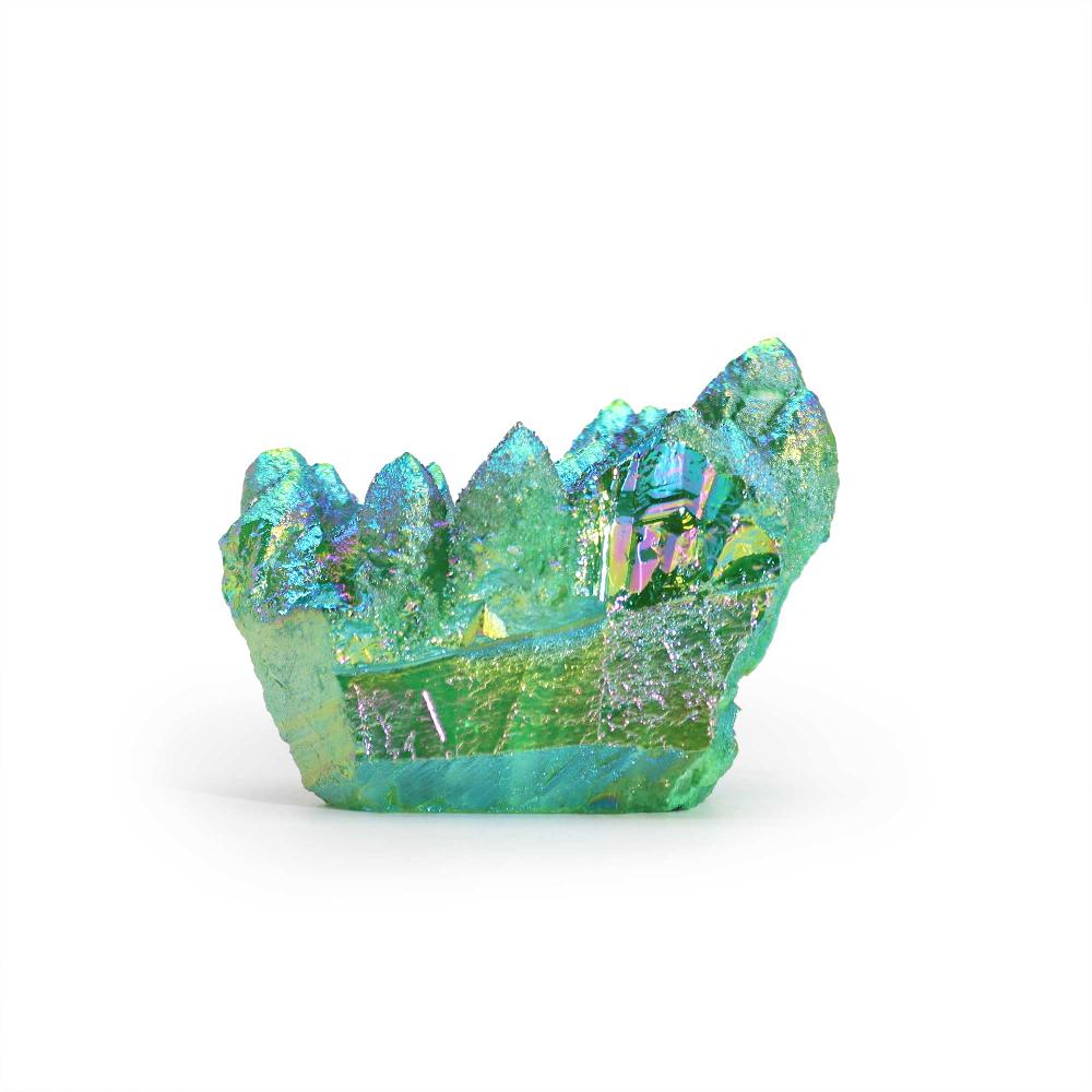 Med Enhanced Quartz - Aura Green Flame Quartz (approx 100-150gm 7-10cm)